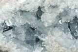 6.9" Very Sparkly Celestine (Celestite) Geode - Madagascar - #199683-3